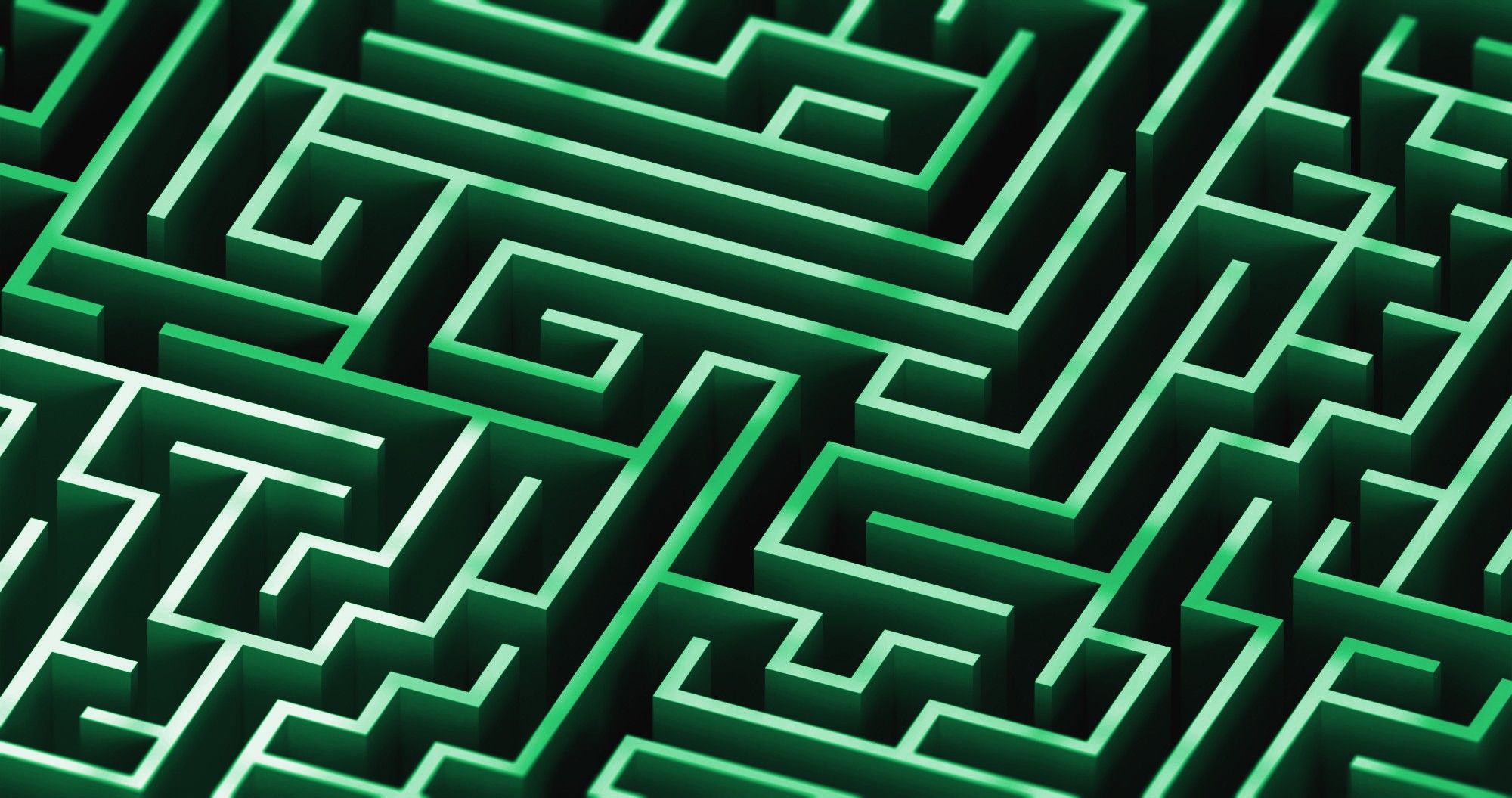 Labyrinthe végétal vu du ciel